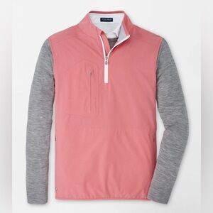 Peter Millar Red Pear Flex Adapt Half-Zip Pullover Vest MS23XZ02 Golf Pink